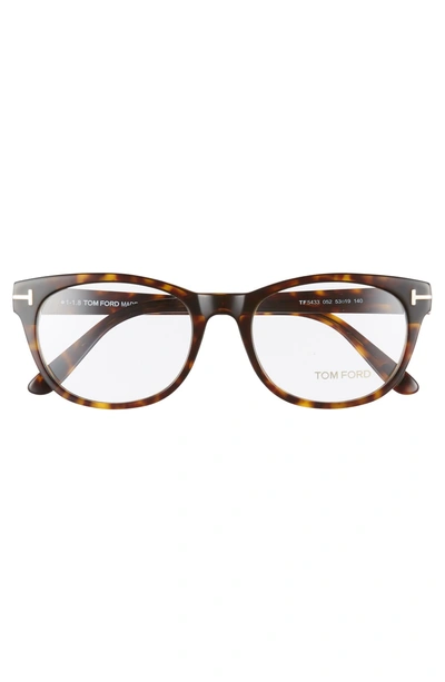 Shop Tom Ford 53mm Optical Glasses - Shiny Dark Havana