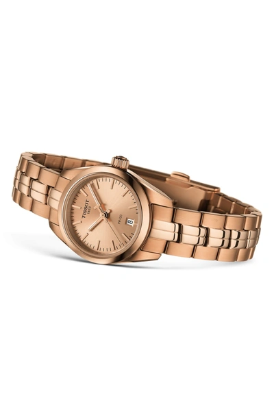 Shop Tissot Pr 100 Lady Small Bracelet Watch, 25mm In Rose Gold