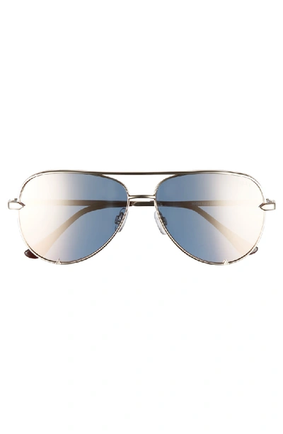 Shop Quay High Key Mini 57mm Aviator Sunglasses In Gold/ Gold