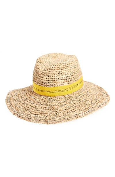 Shop Lola Hats Re-mama Tarboush Raffia Hat - Yellow