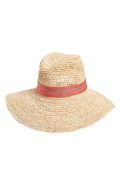 Shop Lola Hats Re-mama Tarboush Raffia Hat - Red In Terra Cotta