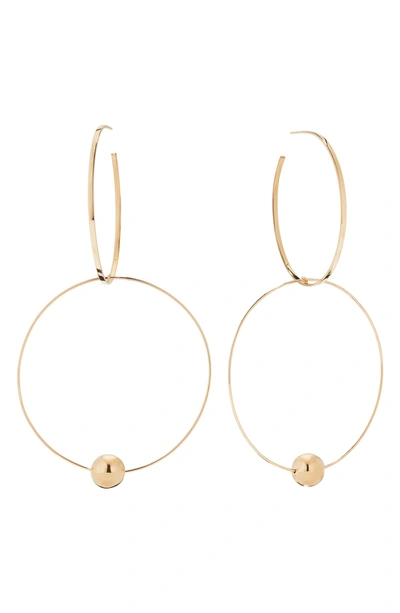 Shop Lana Jewelry Bond Link Double Hoop Earrings In Gold