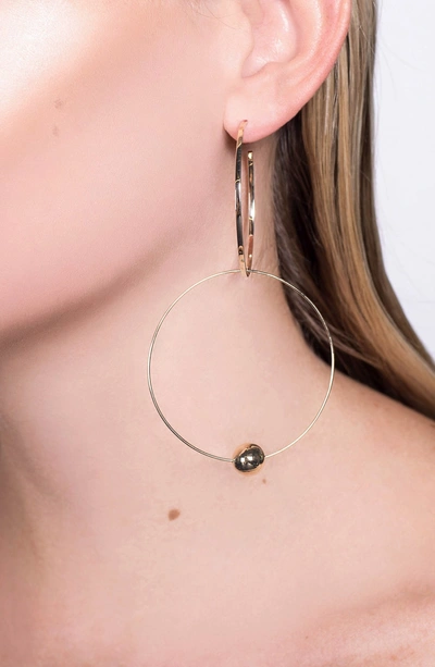 Shop Lana Jewelry Bond Link Double Hoop Earrings In Gold