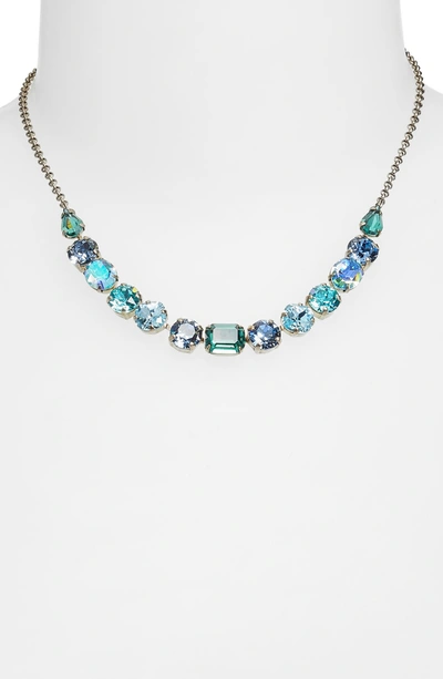 Shop Sorrelli Tansy Crystal Necklace In Blue