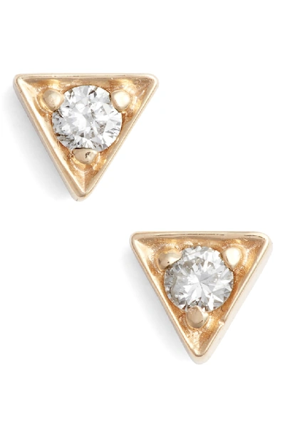 Shop Anzie Cleo Stud Earrings In Gold