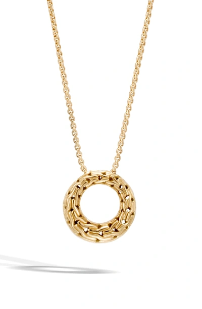 Shop John Hardy Classic Chain 18k Pendant Necklace In Gold