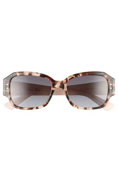 Shop Dior Studs5 54mm Sunglasses - Havana Light Pink