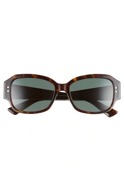 Shop Dior Studs5 54mm Sunglasses In Dark Havana