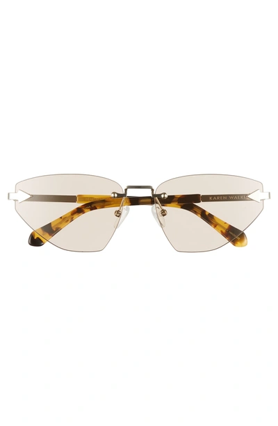 Shop Karen Walker Heartache 60mm Cat Eye Sunglasses - Gold/ Tortoise