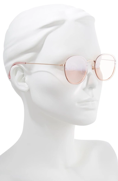 Shop Vedi Vero 52mm Round Sunglasses - Shiny Rose Gold