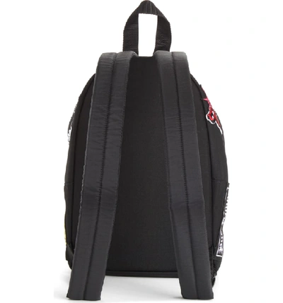 Shop Vetements Mini Embroidered Sticker Backpack - Black