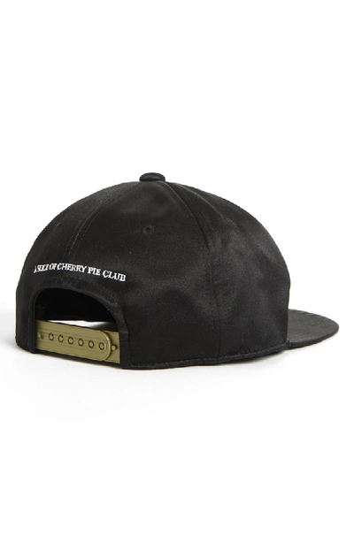 Shop Undercover Rose Embroidered Logo Cap - Black In B Black