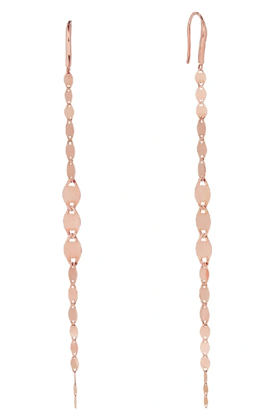Shop Lana Jewelry Graduating Nude Long Drop Earrings In Rose Gold