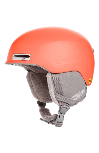 Shop Smith Allure Snow Helmet With Mips - Orange In Matte Sunburst