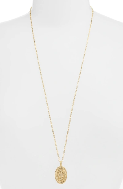Shop Anna Beck Braided Pendant Necklace In Gold