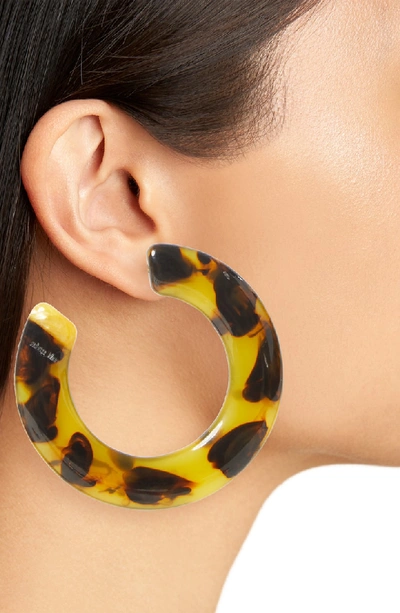Shop Cult Gaia Kennedy Hoop Earrings In Tortoise