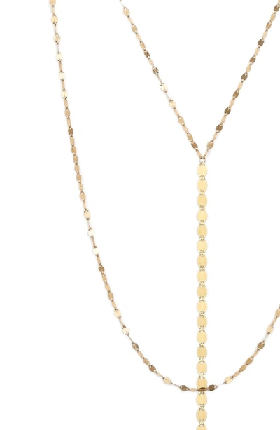 Shop Lana Jewelry 'nude Blake' Multistrand Drop Necklace In Yellow Gold