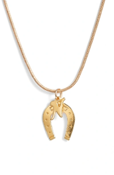 Shop Cam Charmed Necklace In Gold N