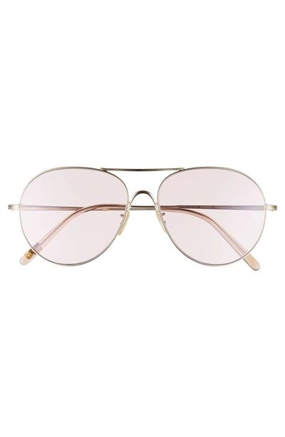 Shop Oliver Peoples Rockmore 58mm Aviator Sunglasses - Pink