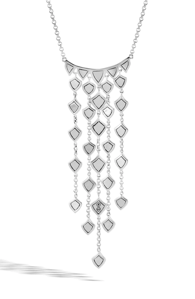 Shop John Hardy Legenda Naga Cascade Waterfall Necklace In Silver