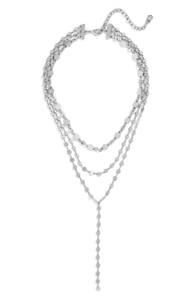 Shop Baublebar Aimee Y-choker In Silver