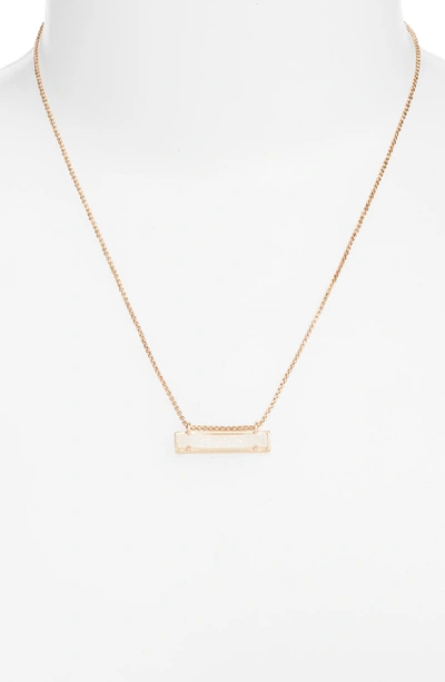 Shop Kendra Scott Leanor Pendant Necklace In Iridescent Drusy/ Rose Gold