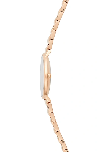 Shop Rebecca Minkoff Major Bracelet Watch, 35mm In Rose Gold/ Grey / Rose Gold