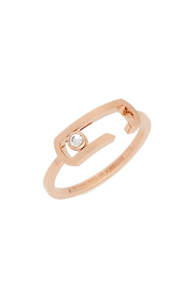 Shop Messika By Gigi Hadid Move Addiction 18k Gold & Diamond Ring In Rose Gold