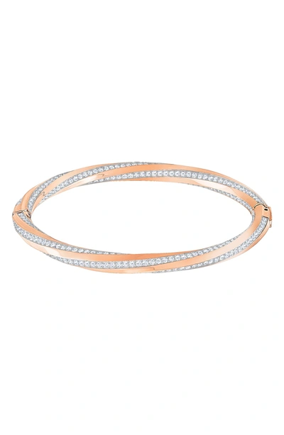 Shop Swarovski Hiltbangle Crystal Swirl Bracelet In Crystal Multi