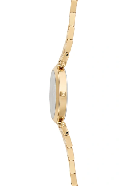 Shop Rebecca Minkoff T-bar Bracelet Strap Watch, 33mm In Gold/ Black/ Gold