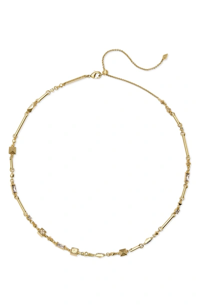 Shop Kendra Scott Rhett Collar Necklace In Smoky Mix/ Gold