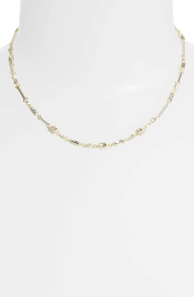 Shop Kendra Scott Rhett Collar Necklace In Smoky Mix/ Gold