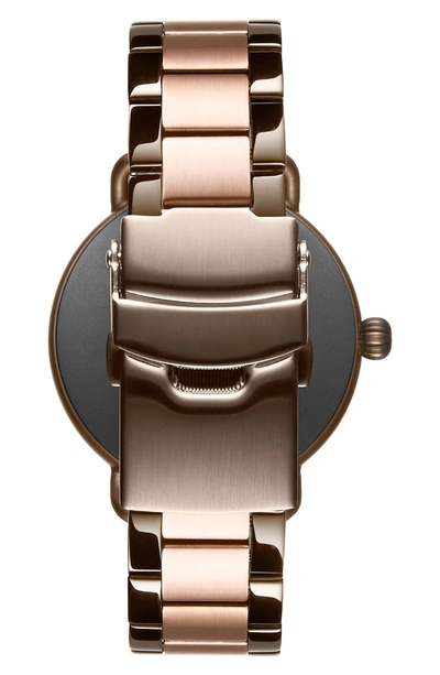 Shop Mvmt Bloom Bracelet Watch, 36mm In Rose Gold/ White