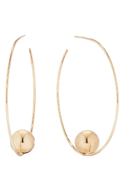 Shop Lana Jewelry Hollow Ball Large Hoop Earrings In Gold