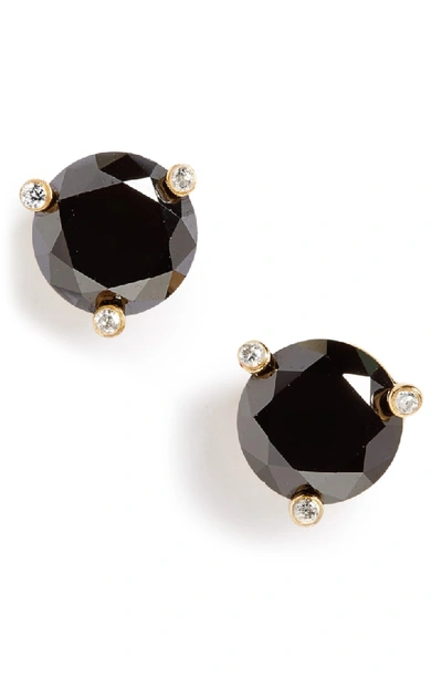 Shop Kate Spade 'rise And Shine' Stud Earrings In Jet