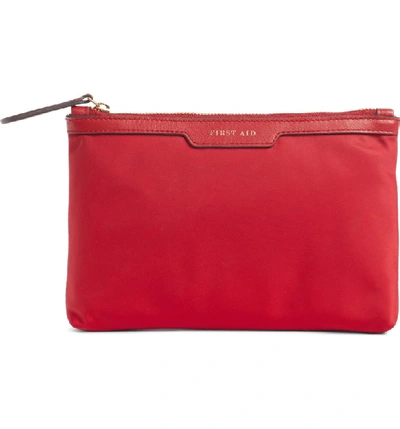 Shop Anya Hindmarch Loose Pocket First Aid Nylon Pouch - Red