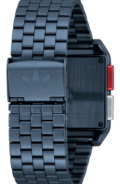 Shop Adidas Originals Archive Digital Bracelet Watch, 36mm In Navy/ Black/ Navy