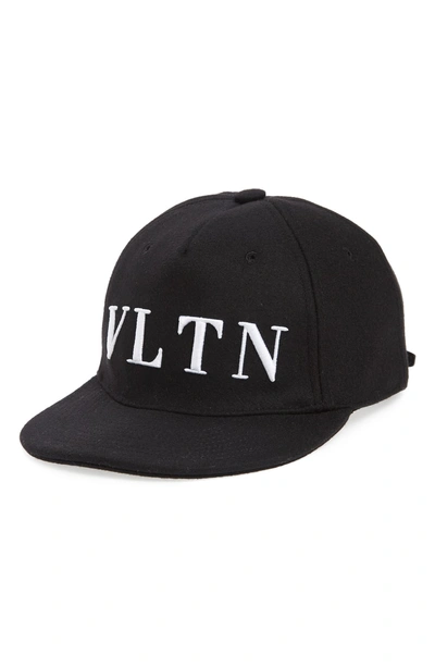 Shop Valentino Valention Garavani Vltn Baseball Cap - Black