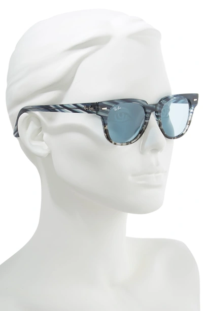 Shop Ray Ban Meteor 50mm Wayfarer Sunglasses - Blue Grey Solid