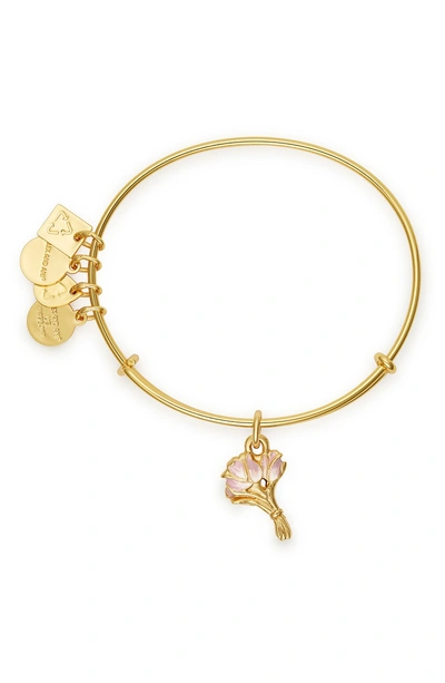 Shop Alex And Ani Charity By Design Tulips Bangle In Gold