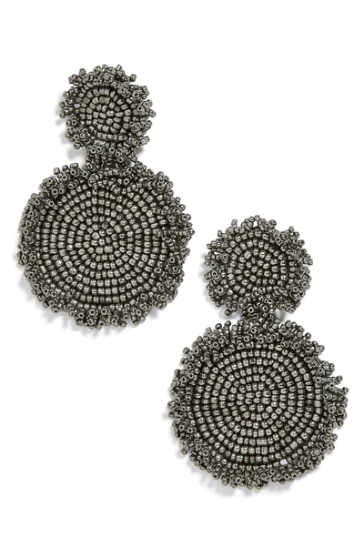 Shop Baublebar Rianne Beaded Drop Earrings In Grey