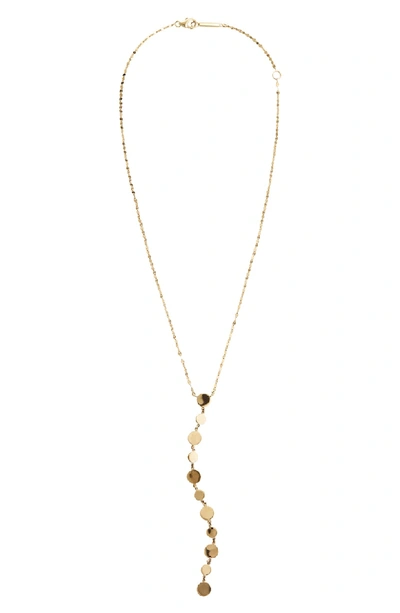 Shop Lana Jewelry Legacy Lariat Disc Necklace In Gold