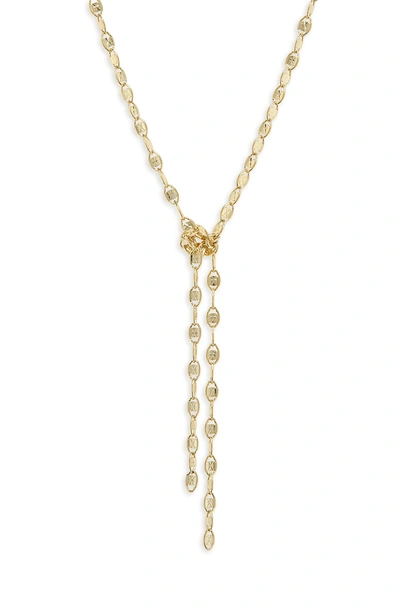 Shop Shashi Laila Lariat Necklace In Gold
