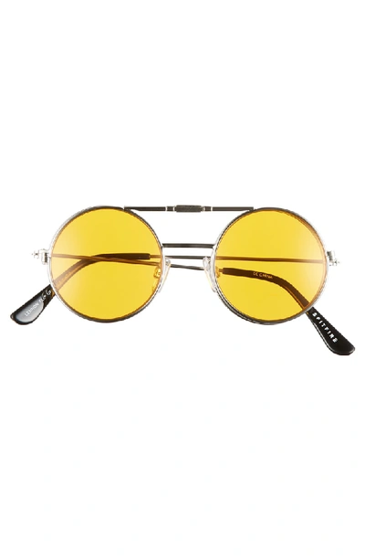 Shop Spitfire Lennon Flip 45mm Round Sunglasses - Silver/ Orange
