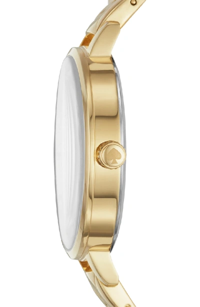 Shop Kate Spade Metro Bracelet Watch, 34mm In Gold/ Mop/ Gold