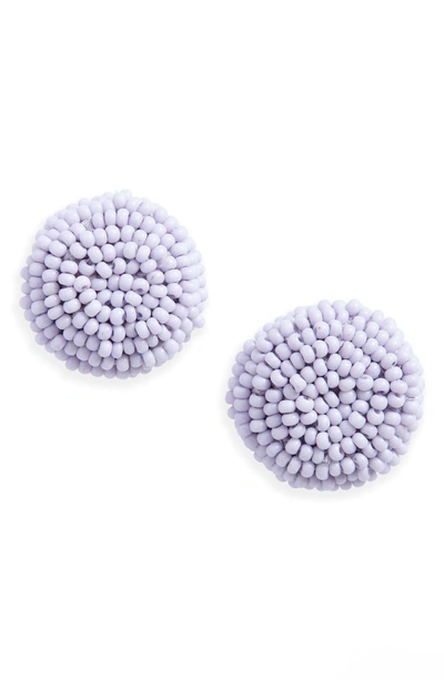 Shop New Friends Colony What A Stud Beaded Earrings In Lilac