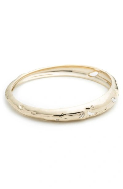 Shop Alexis Bittar Crystal Elements Bangle In Gold