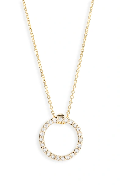 Shop Roberto Coin Xs Diamond Pendant Necklace In D0.12 Ghsi 18kyg