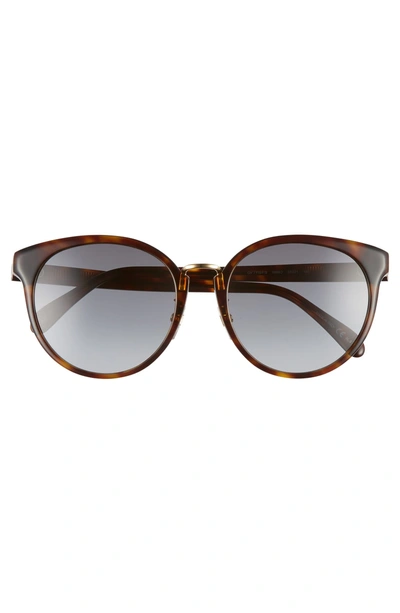 Shop Givenchy 55mm Special Fit Gradient Sunglasses In Dark Havana