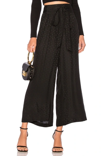 Shop Rebecca Taylor Silk Jacquard Pant In Black